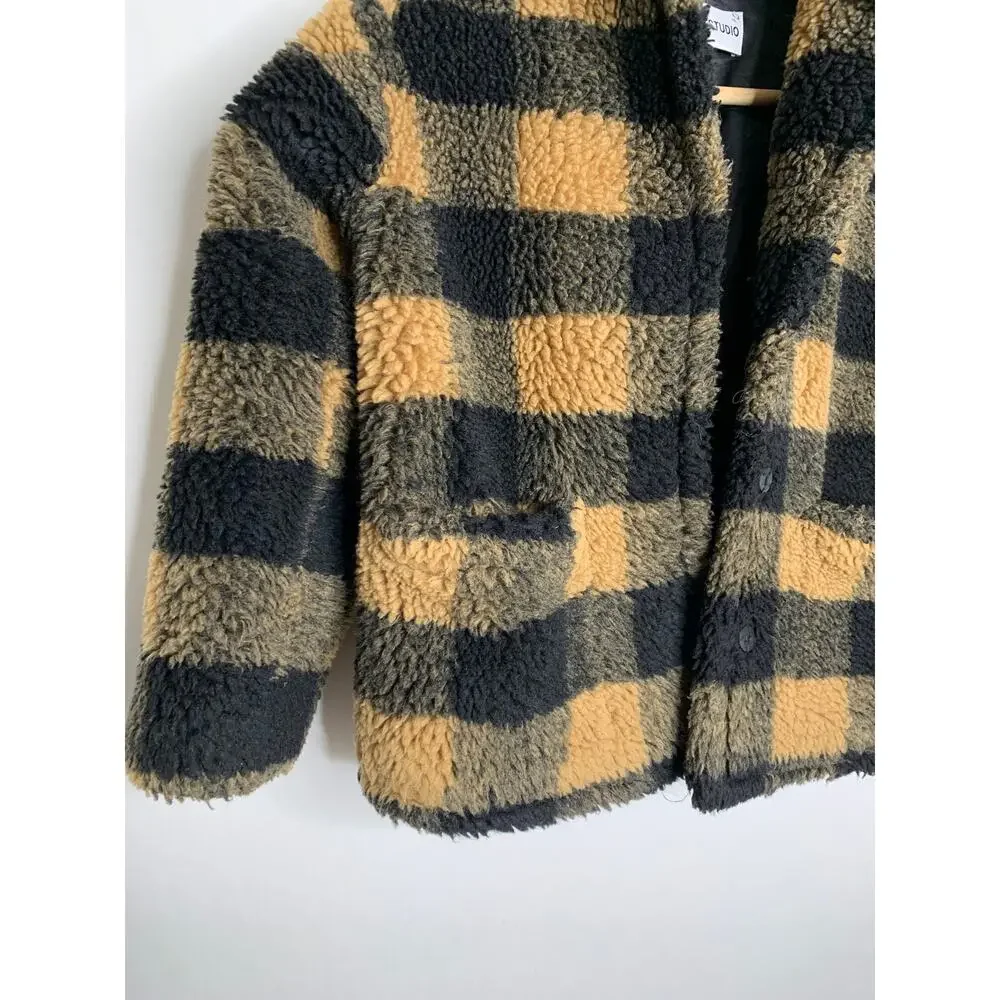 Stand Studio Marina Mini Plaid Jacket Black Nougat Kids 6YR
